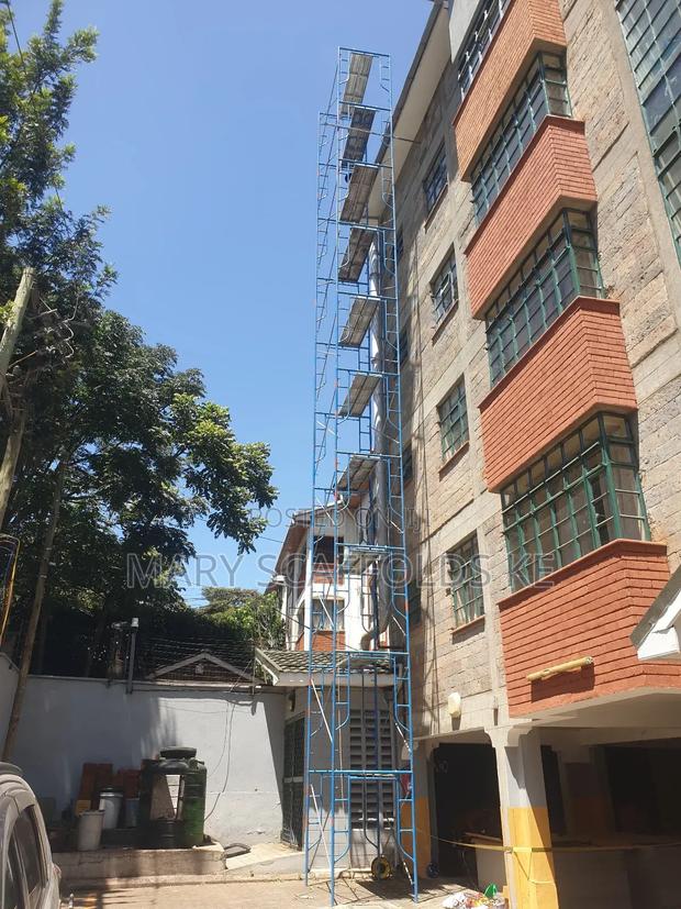 Blue Scaffolds for Hire