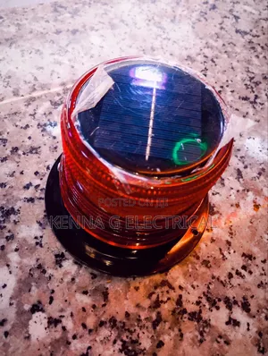 Solar Power Warning Beacon Led Flashing Magnetic Base