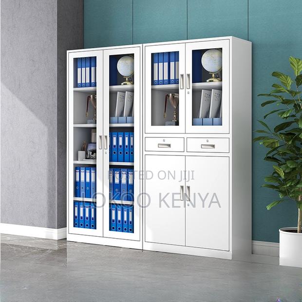 Office Cabinet: Gray White Executive Office Cabinet - thumbnail 5