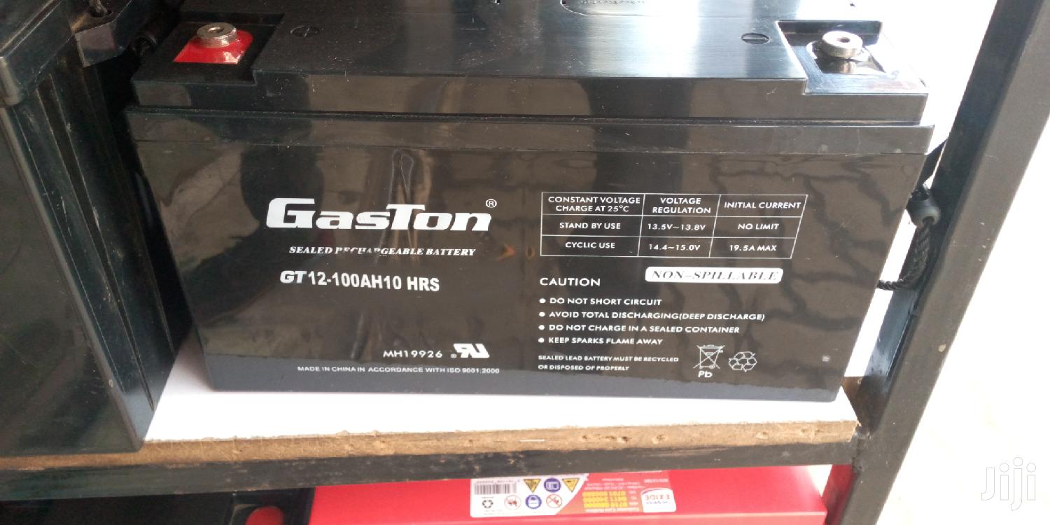 Gaston Sealed Rechargeable Battery Gt12-100ah