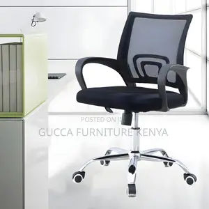 Office Chairs:Modern Steel Black Task Chair Fixed Arms