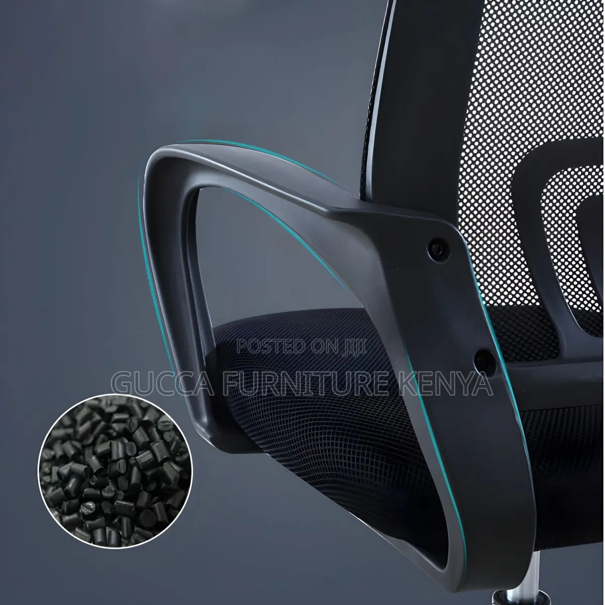 Office Chairs:Modern Steel Black Task Chair Fixed Arms