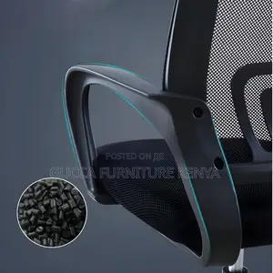 Office Chairs:Modern Steel Black Task Chair Fixed Arms