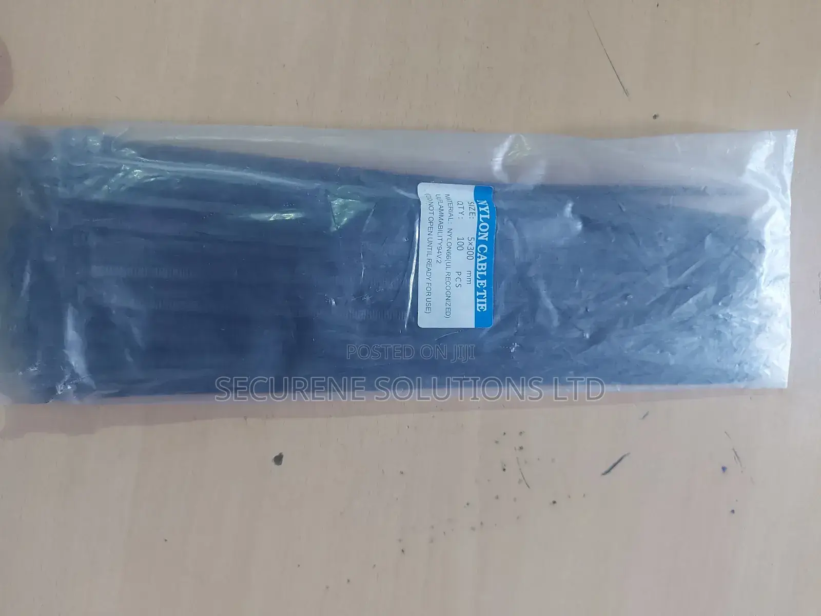 Nylon Black Cable Tie Uv Protected 300 Mm, : 100 Pieces