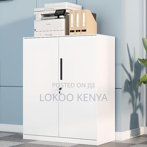 Office Cabinet: Half- Way Wooden Filing Cabinet