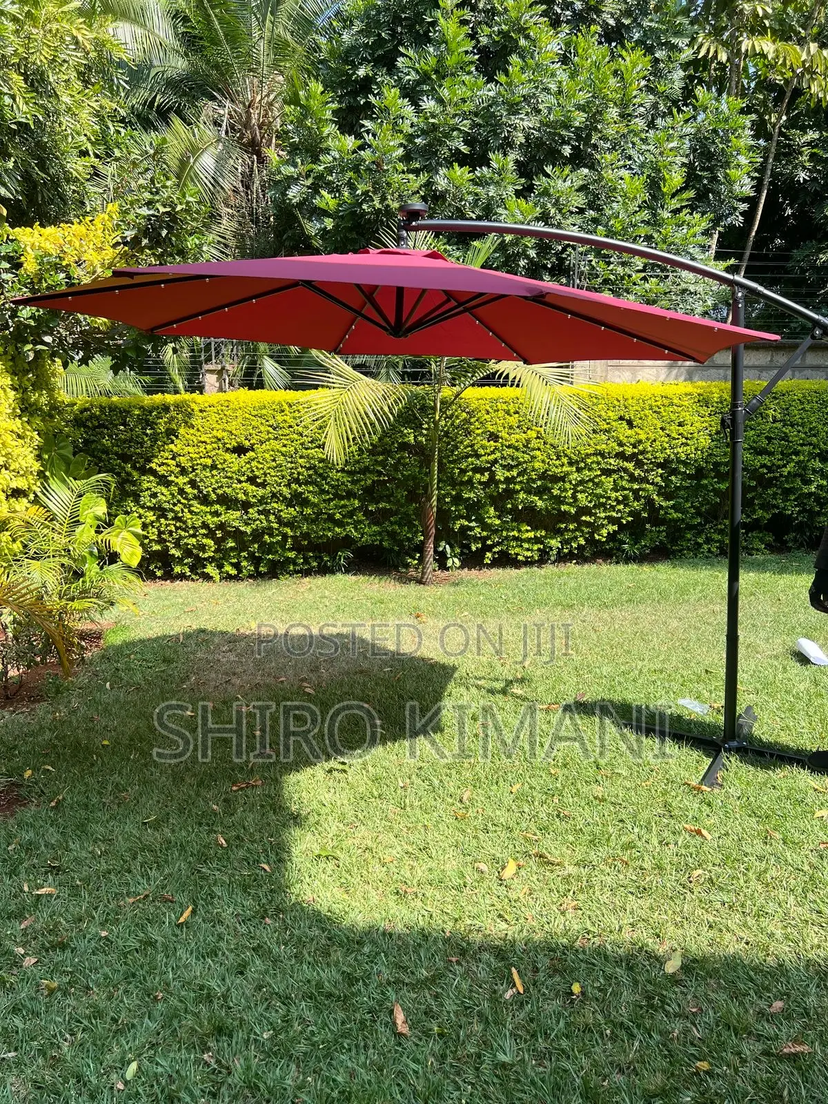 Sun Resistant Umbrell Parasol With Lights