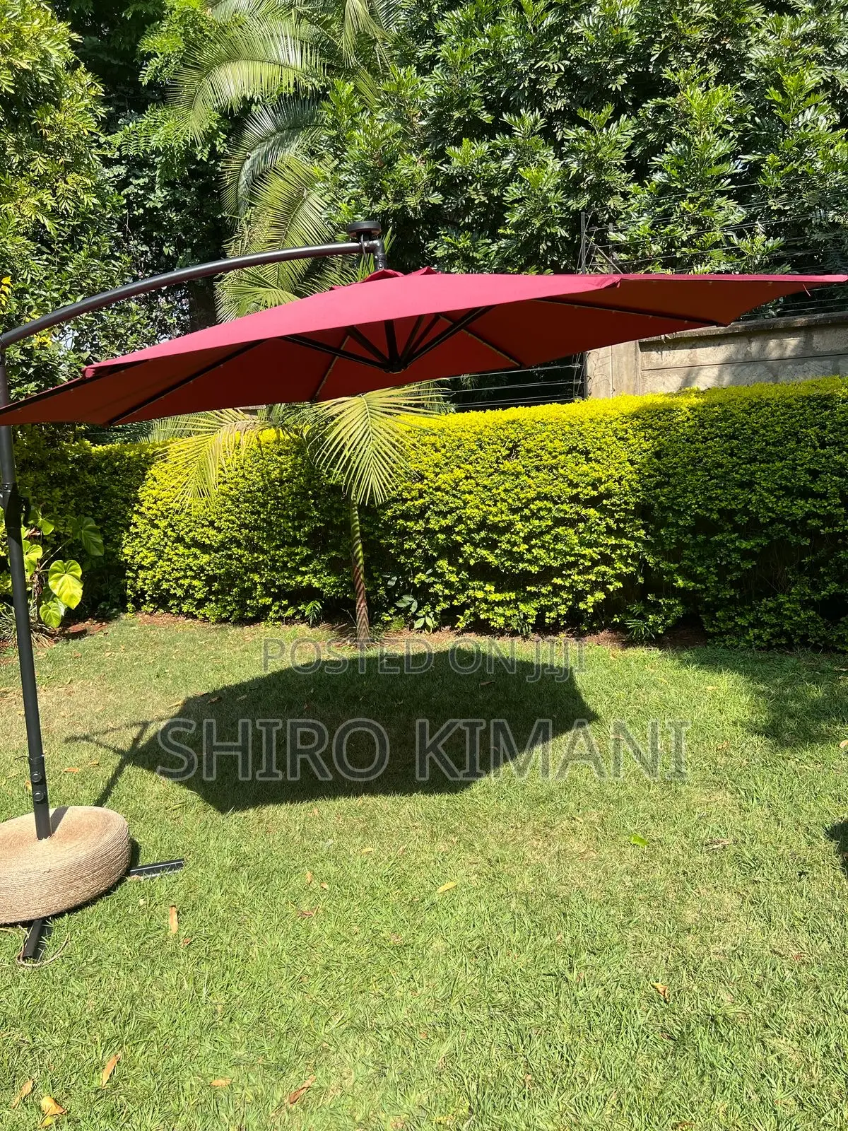 Waterproof Parasol Maroon Umbrella