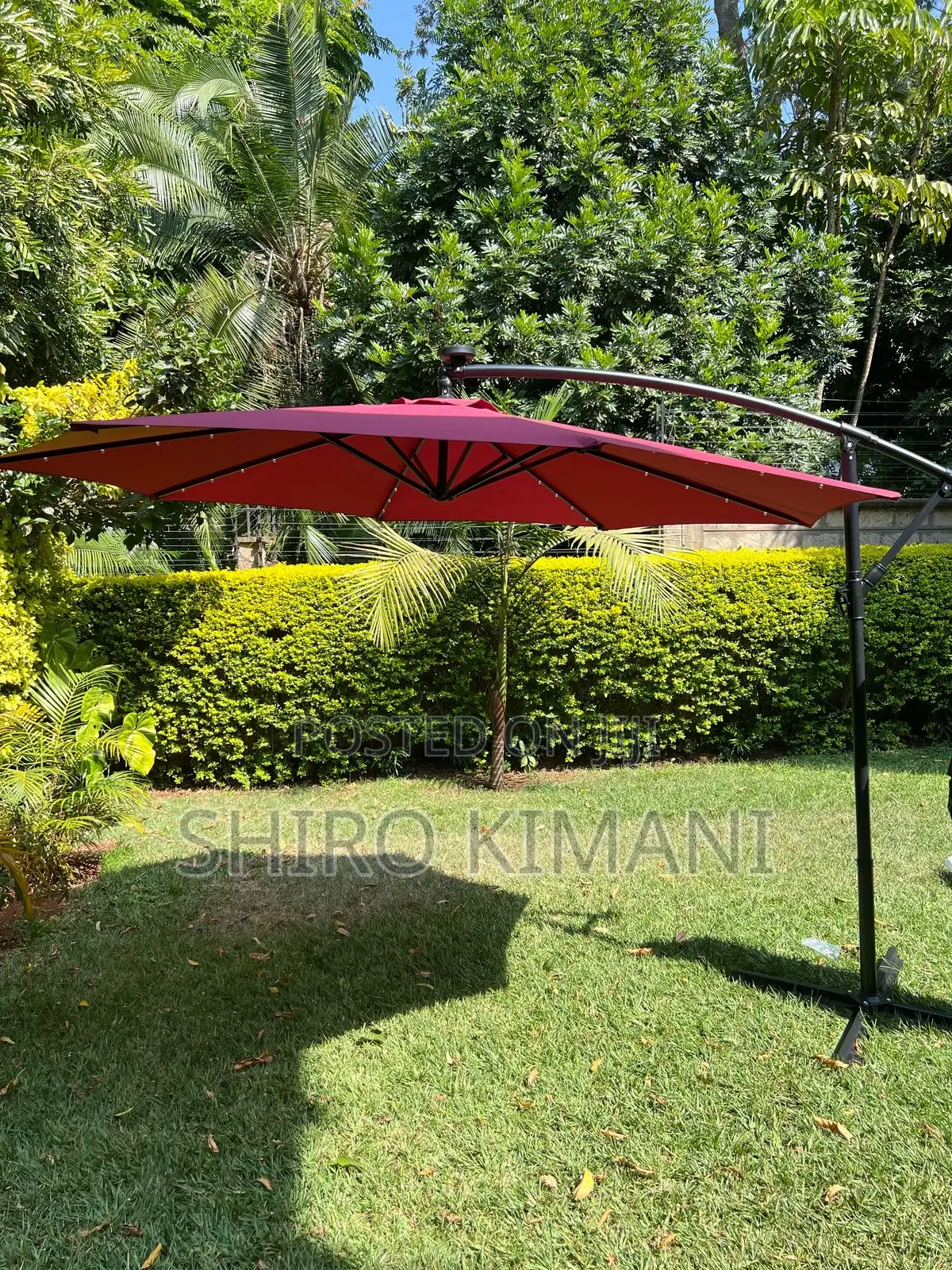 Solar Lighting Umbrella Parasol Unique