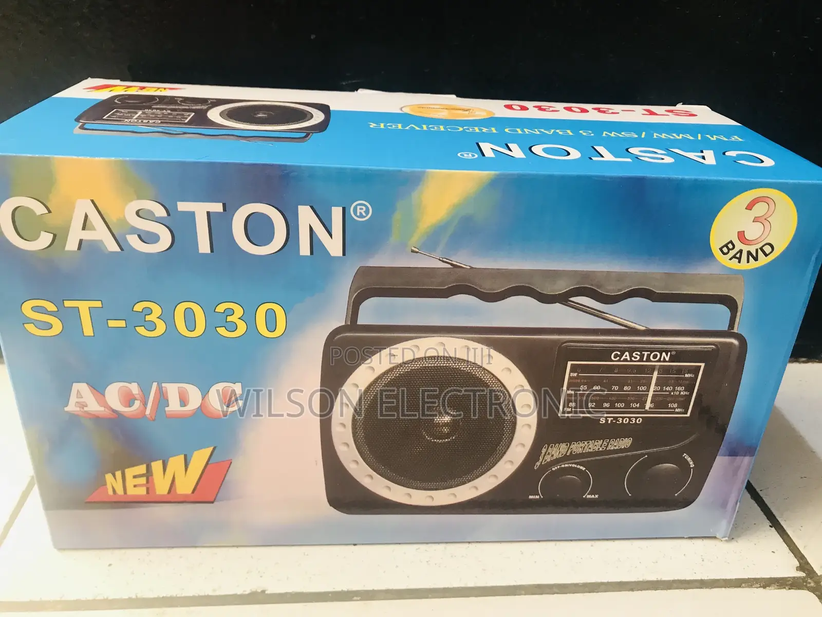 3 Band Portable Fm Radio. Caston St-3030