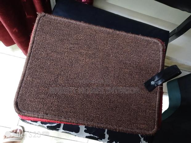 Dark Brown Delta Carpet Available - main view