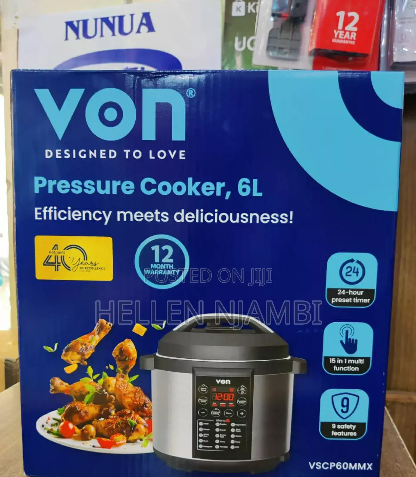 Von 6l Electric Pressure Cooker