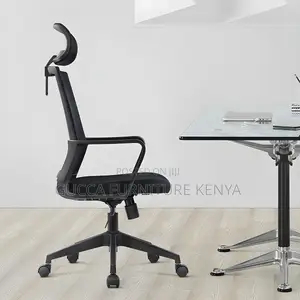Office Chairs:Fixed Arm Office Nylon Height-Adjustable Chair