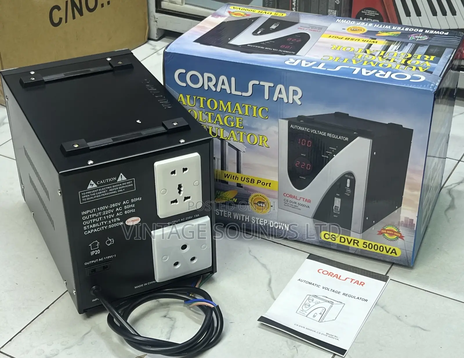 Coralstar 5kva Power Stepdown Transformer With Stablizer