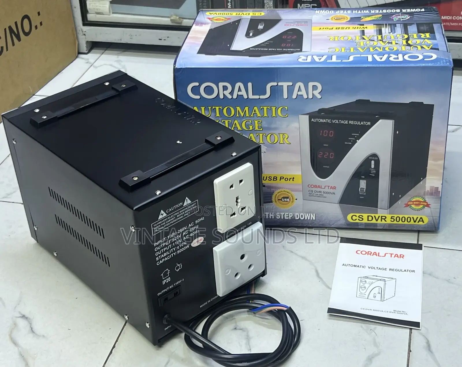 Colarstar Automatic Voltage Regulator With Stepdown 220/110v