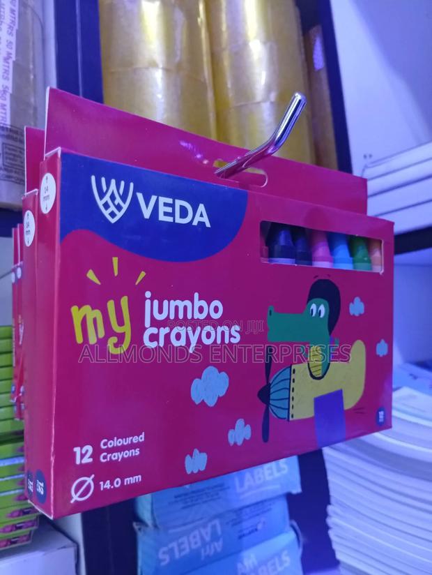 Veda Jumbo Crayons-12 PCS in a Packet - thumbnail 2