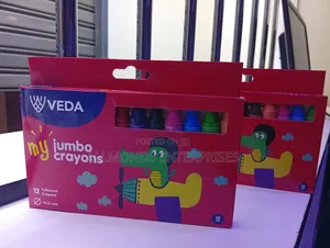 Veda Jumbo Crayons-12 PCS in a Packet