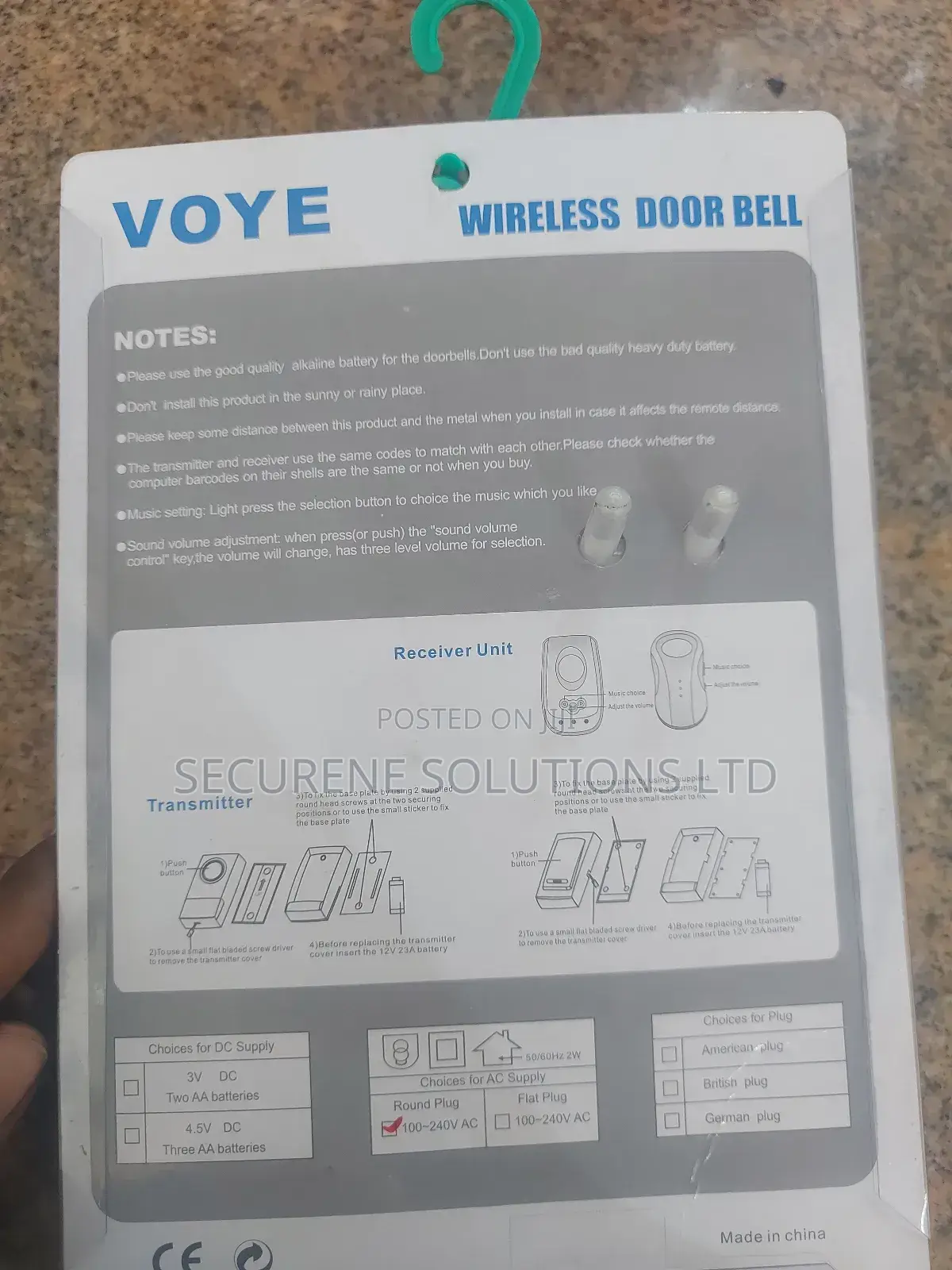 Voye V009a Wireless Intelligent Doorbell