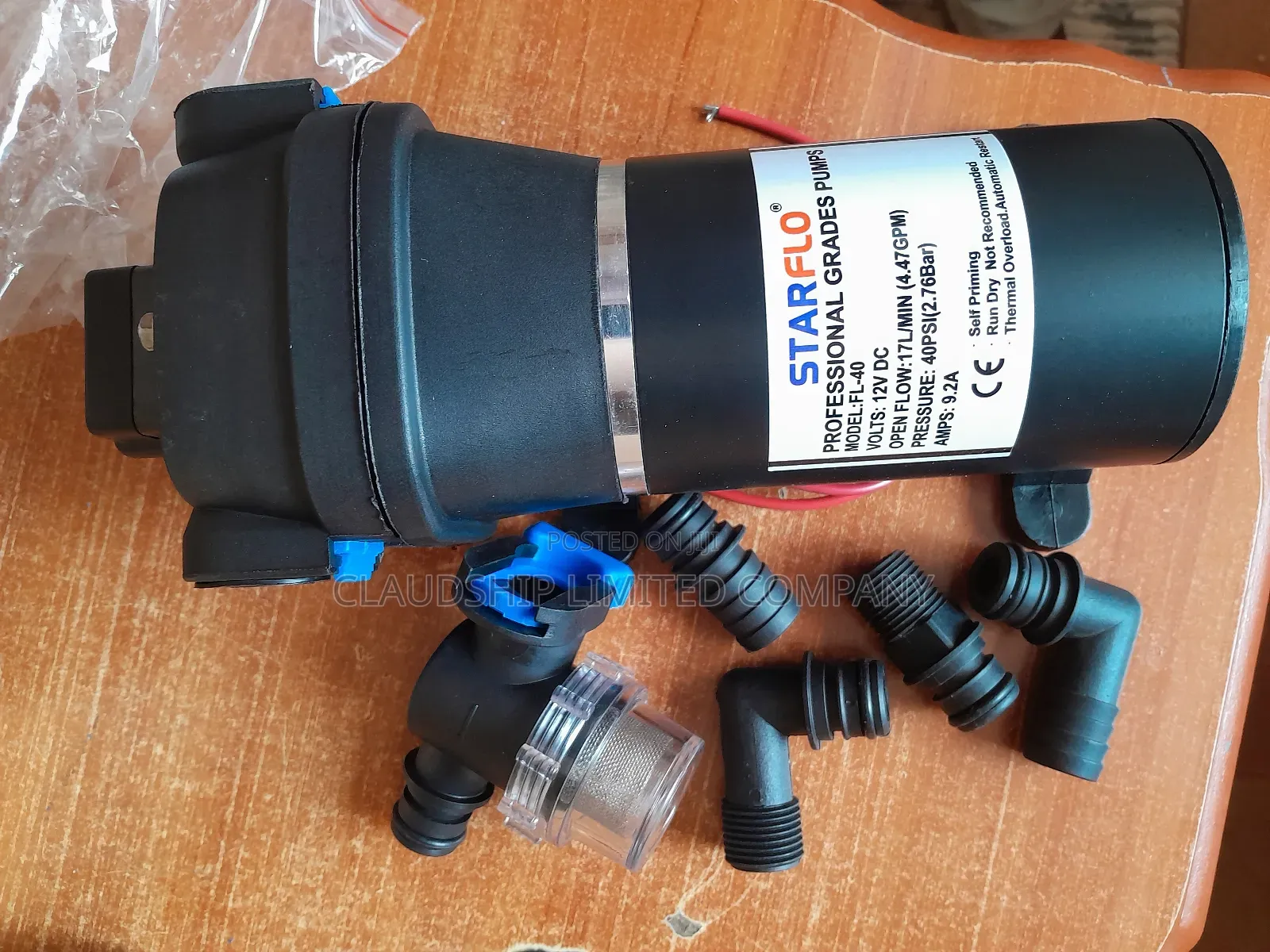 17lpm 12v 40psi Water Pump