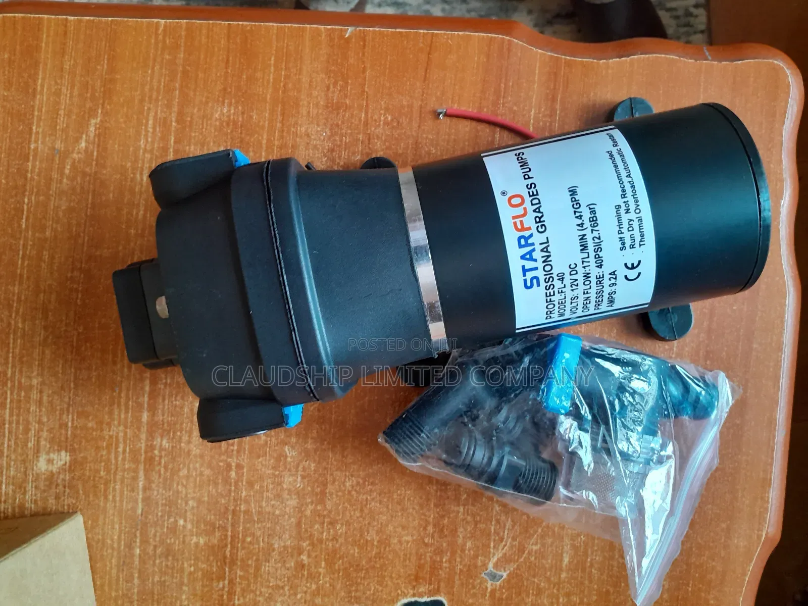 17lpm 12v 40psi Water Pump