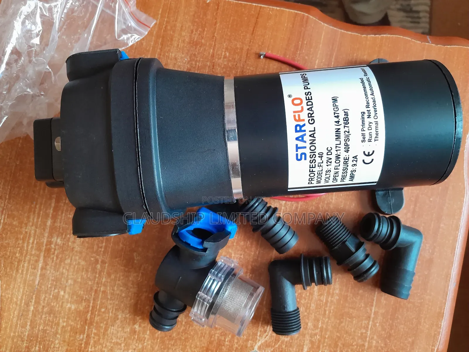 17lpm 12v 40psi Water Pump