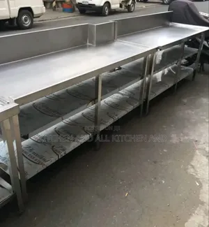 Stainless Steel New Work Table With Racks