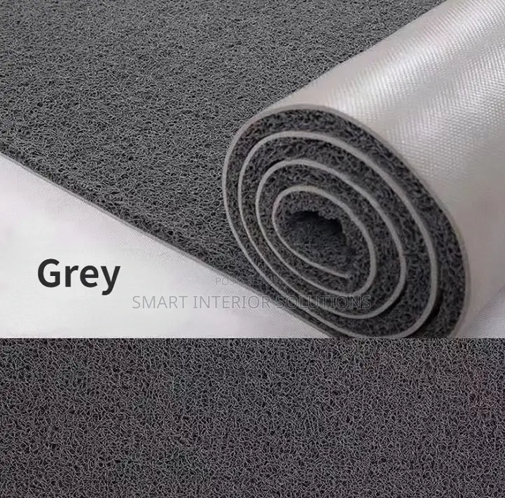 Grey PVC Spaghetti Carpet