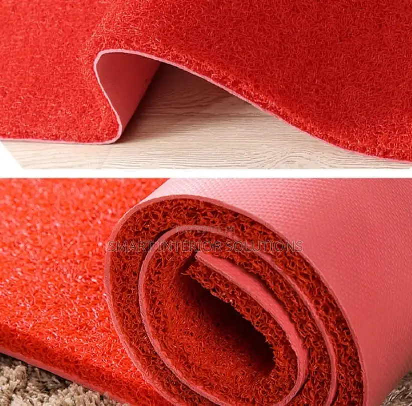 Non-Slip Red Rubber Spaghetti Mat