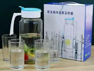 5pcs Water Set 1jug and 4 Glass