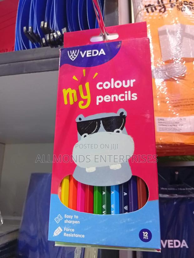 Veda Colour Pencil- 12pcs in a Packet - thumbnail 3