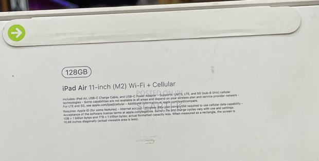 New Apple iPad Air 128 GB Blue - thumbnail 3