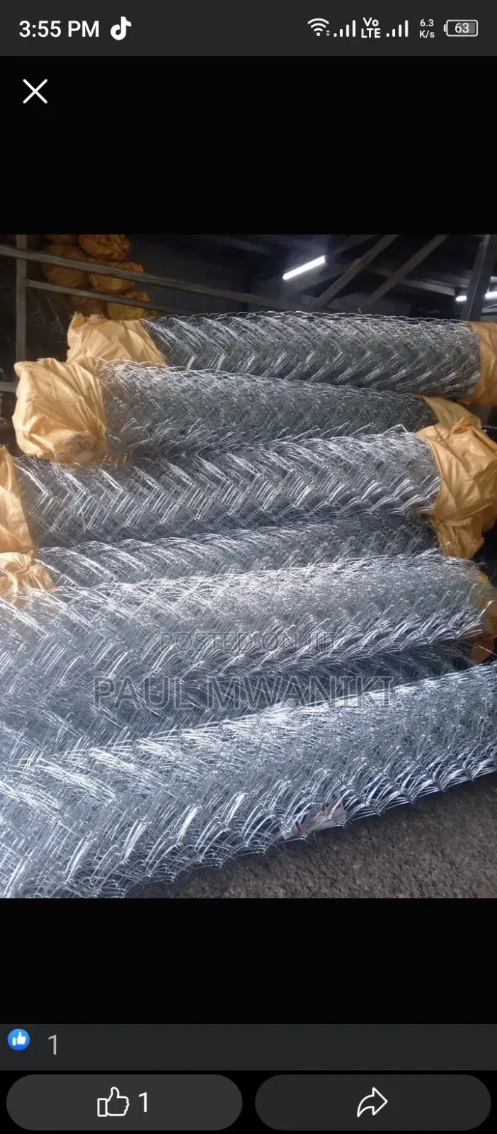 Galvanized Chainlinks Available