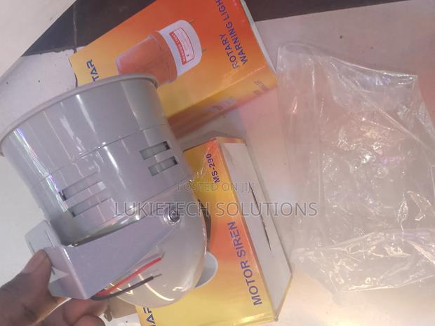 Motor Siren With Rotary Warning Light - main view