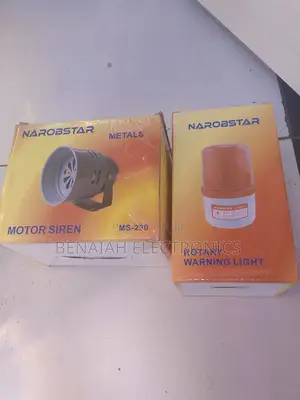 Efficient Siren With Rotary Warning Light.Motor Siren