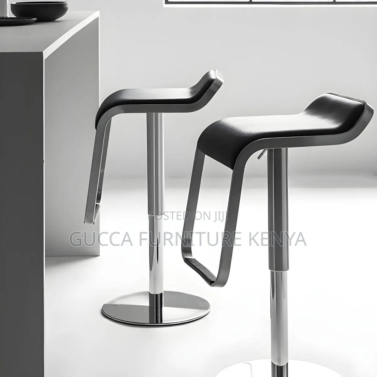 Home Chairs: Modern Style Adjustable Backrest Counter Stool