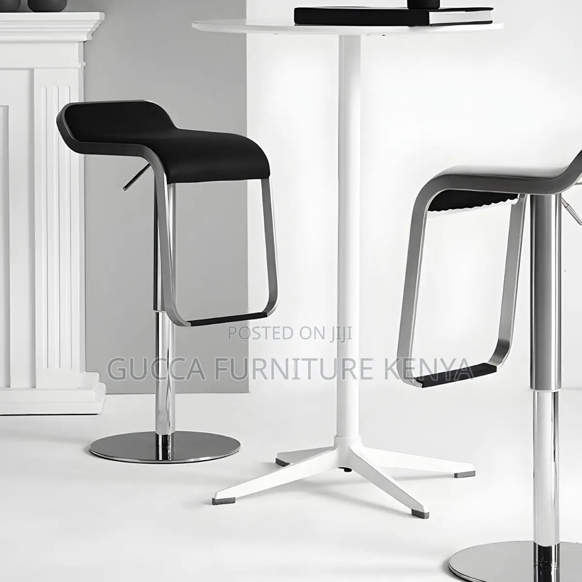 Home Chairs: Modern Style Adjustable Backrest Counter Stool
