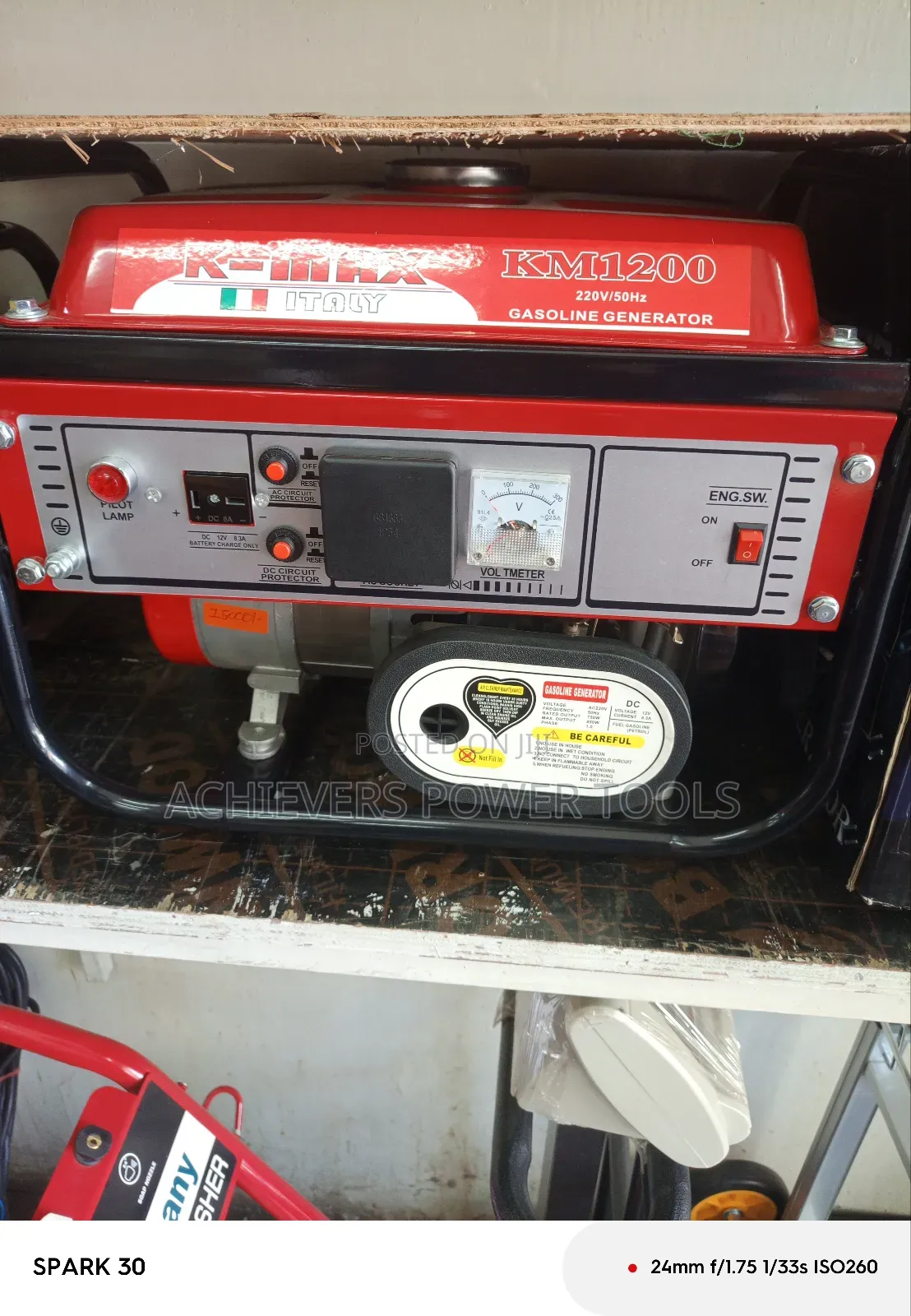 K Max Gasoline Generator 1.5 Kva