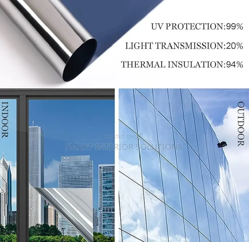 Sun-Blocking Reflective Window Film