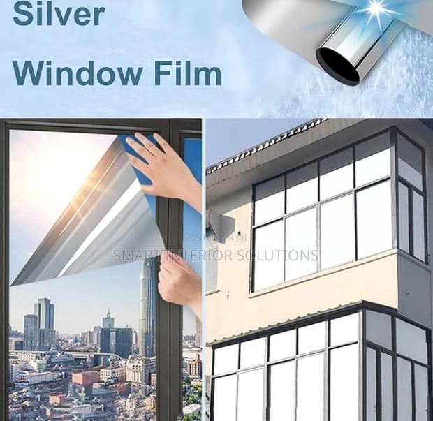 Silver Privacy Window Film - main view