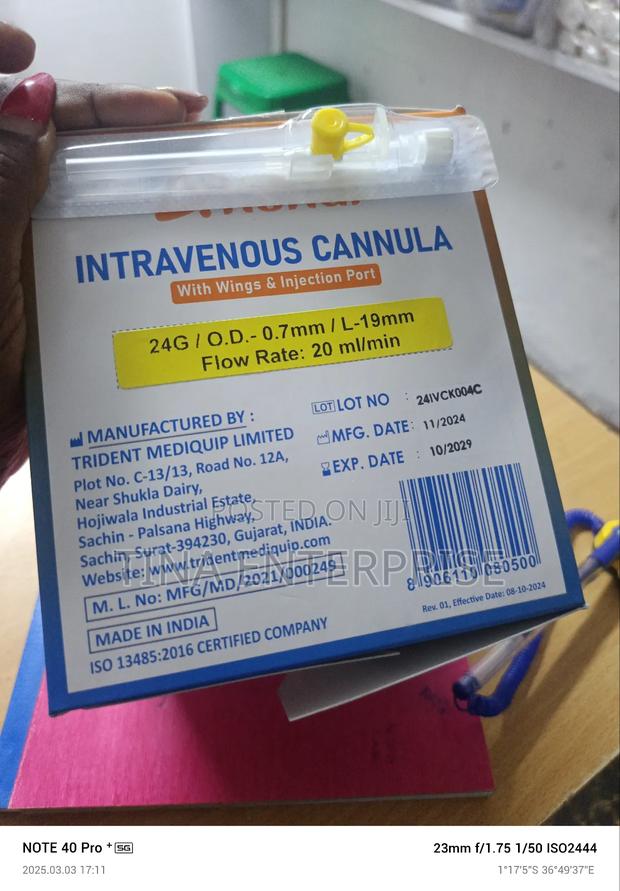 Branular/Canula(Yellow) G24 - thumbnail 2