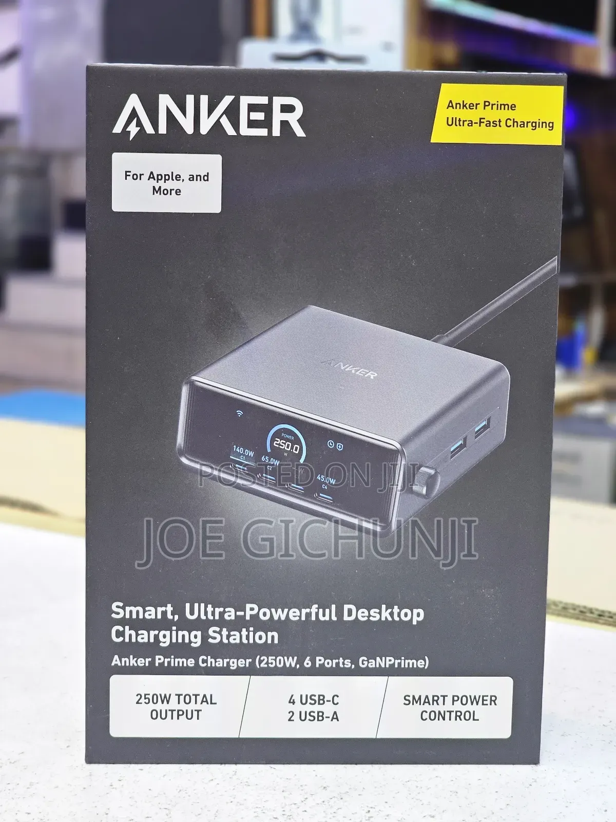 Anker Prime Charger (250w, 6 Ports, Ganprime)
