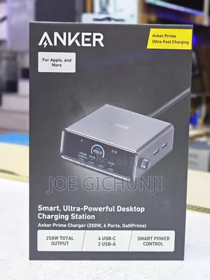 Anker Prime Charger (250w, 6 Ports, Ganprime)