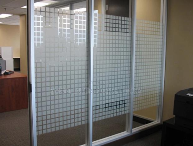 Modern Frosted Privacy Film - main view