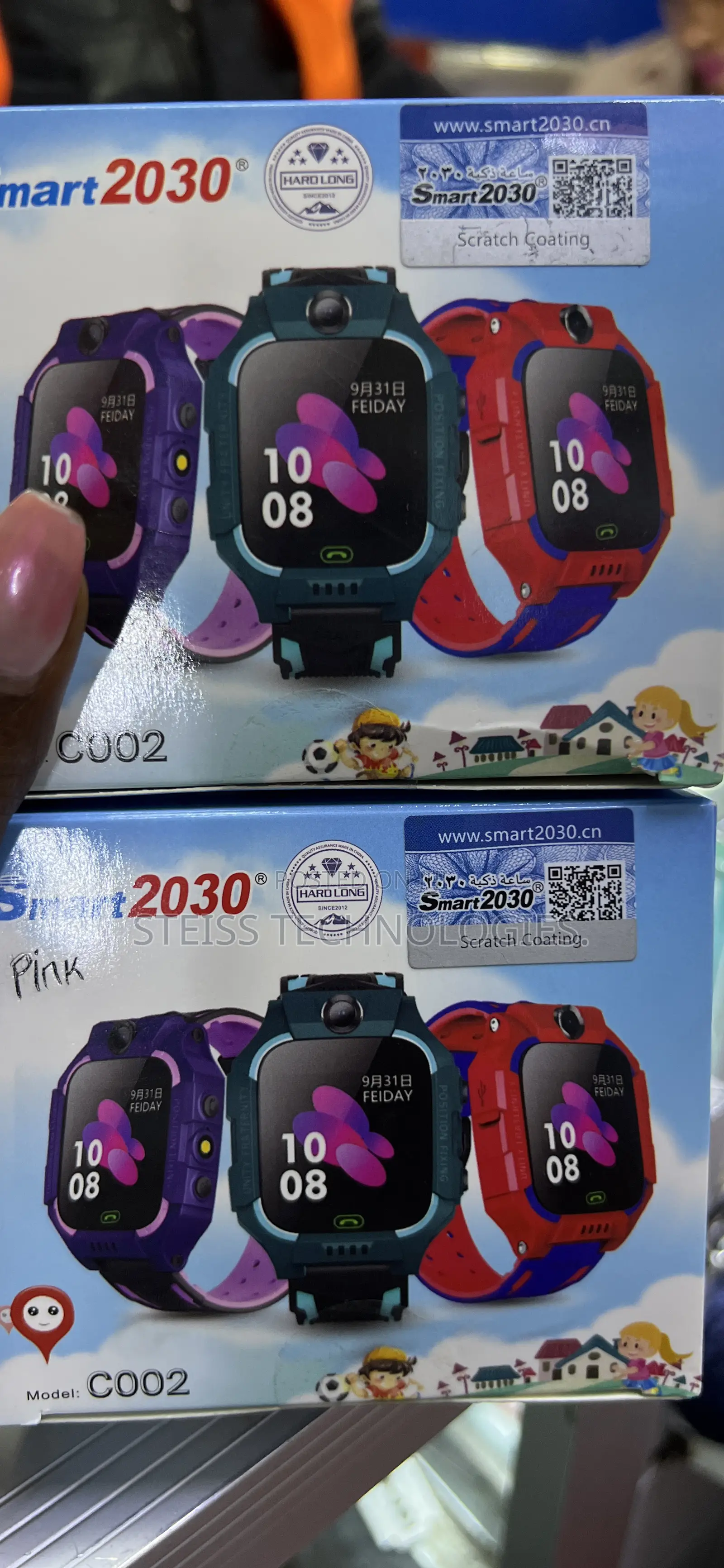 Smart2030 Kids Coloured Smartwatch.