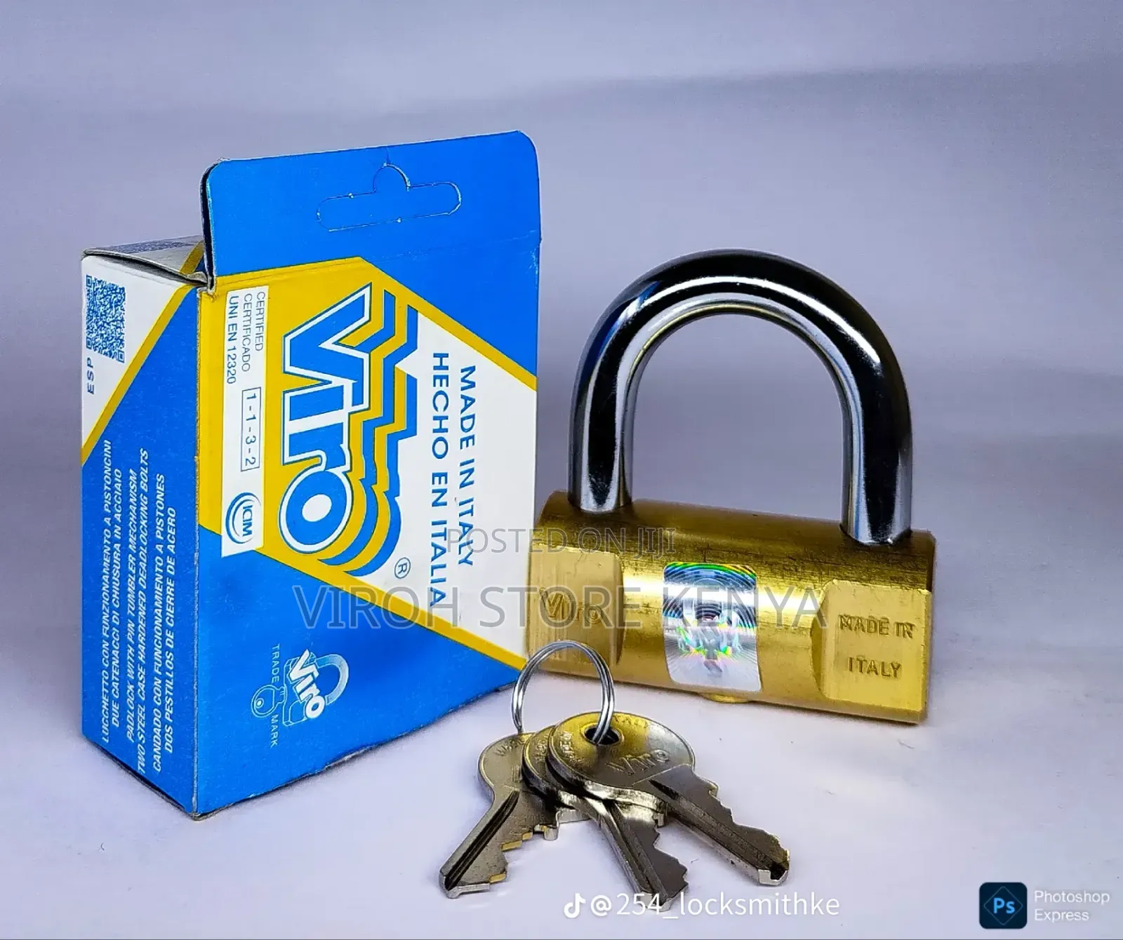 Original Viro 105 Padlock 80mm