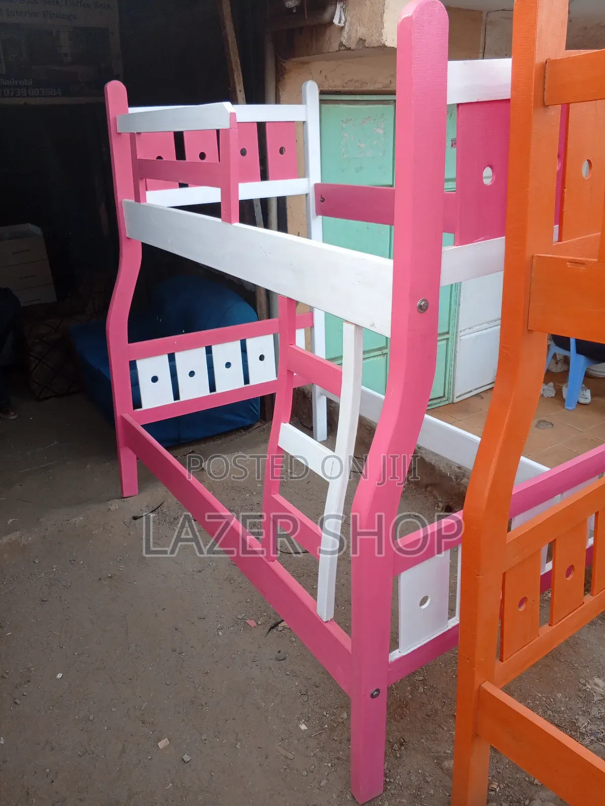 Colored Twin Bed