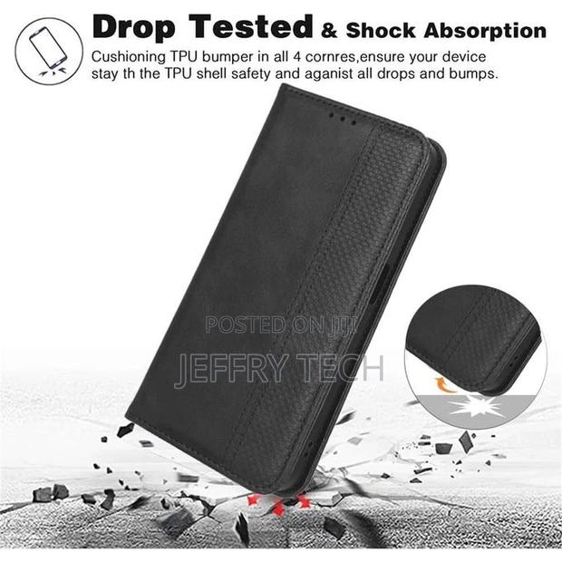 Tecno Spark 20 Pro Plus Cell Phone Flip Leather Case With Wa - thumbnail 3