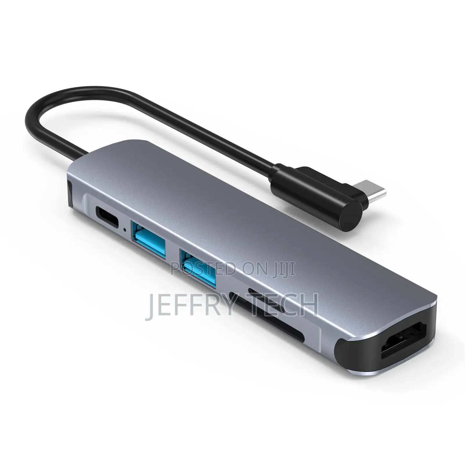 Usb Type C to Hdmi+Usb3.0*1+Usb2.0*1+Tf+Sd+Pd Docking Alumin
