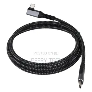 Usb4 Cable With Right Angle Coaxial Line, 40gbps Data 2m