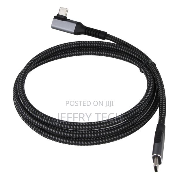 Usb4 Cable With Right Angle Coaxial Line, 40gbps Data 2m - main view