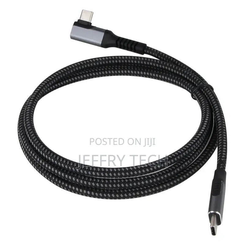 Usb4 Cable With Right Angle Coaxial Line, 40gbps Data 2m